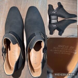 Maeve Charcoal Ankle Booties